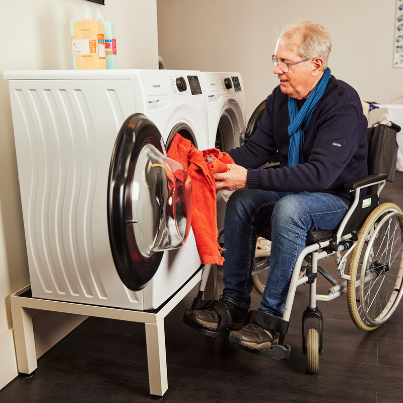 Wasmachine verhoger - Dubbel - Wit