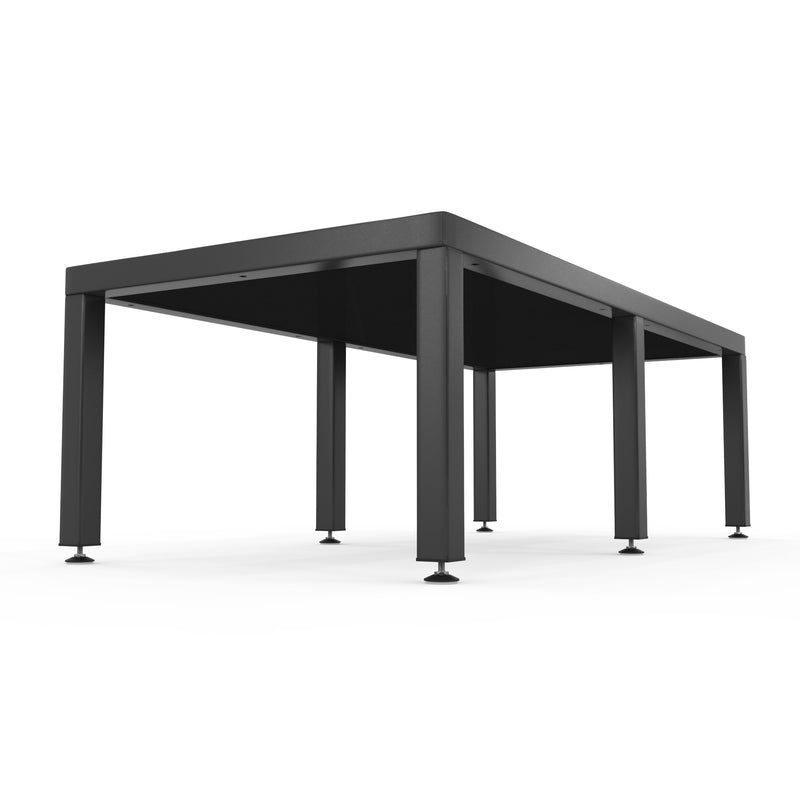 WassiStand Wasmachine Verhoger met Grip – Wasmachine Kast en Ombouw – Verhoging voor Wasmachine, Vaatwasser, Koelkast, Vriezer en Droger – Witgoed Verhoger - Met 6 Dempers – Poedercoating– Maximaal 750 kg – 122x61x34cm